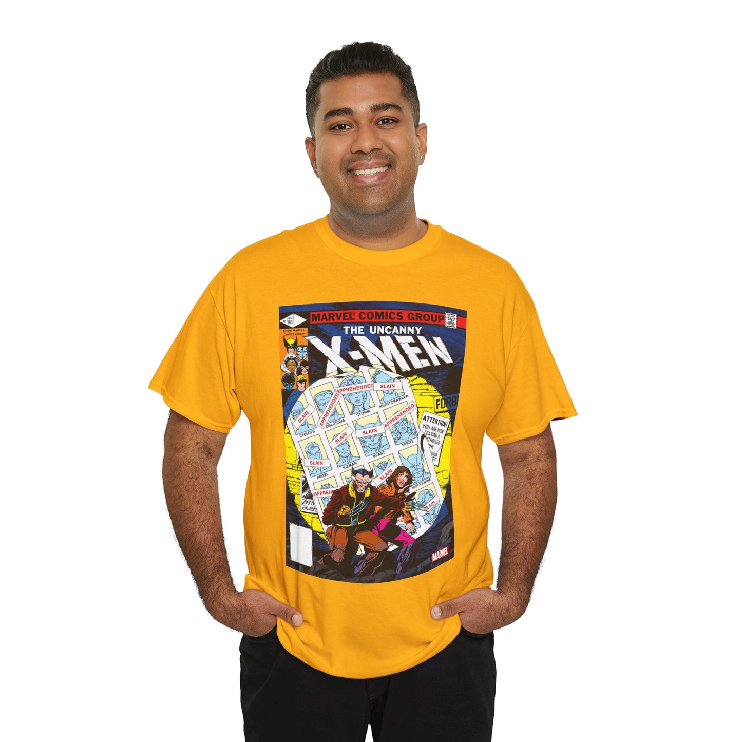 Uncanny X-Men #141 T-Shirt - John Byrne Art - Wolverine, Kitty Pryde - Days of Futures Past - Marvel Comics