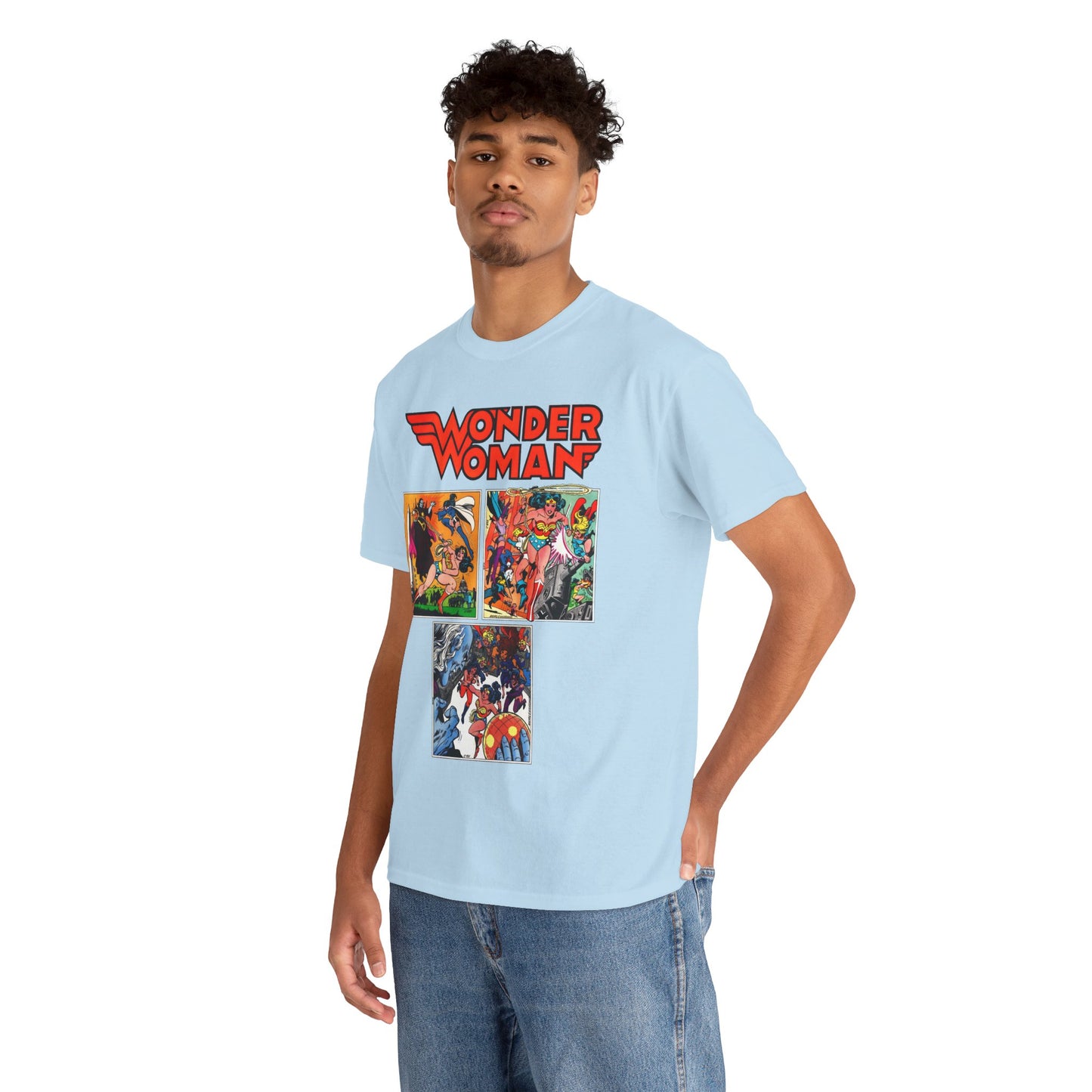 Wonder Woman T-Shirt - Ross Andru & Dick Giordano Art - Judgment in Infinity Story - Zatanna, Supergirl, Huntress, Power Girl, Raven, Wonder Girl, Starfire - DC Comics