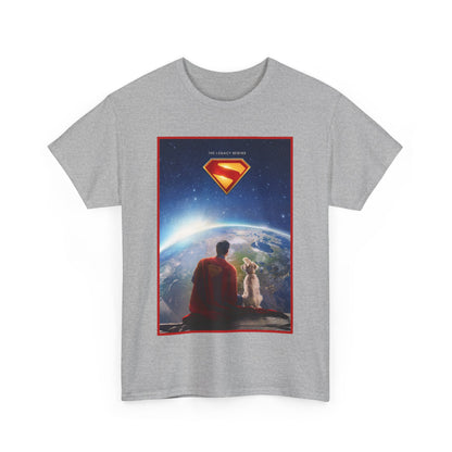 Superman Legacy T-Shirt - 2025 James Gunn Movie Scene - Clark & Krypto On the Moon - David Corenswet - DC Comics - Man of Steel