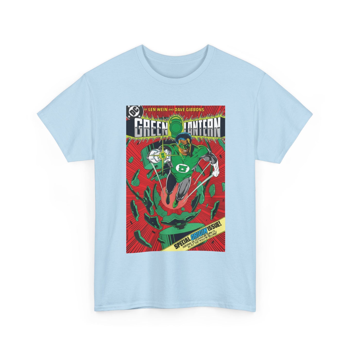 Green Lantern #185 T-Shirt - Dave Gibbons Art - John Stewart Origin Issue - DC Comics