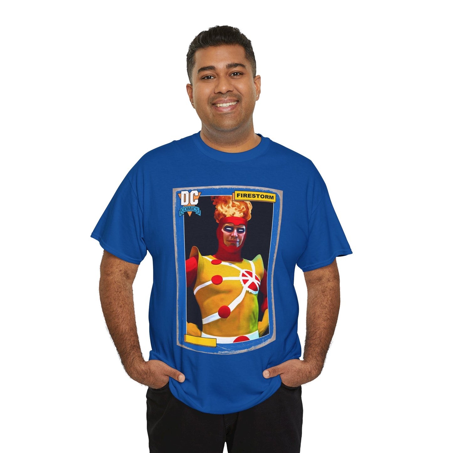 Firestorm T-Shirt - Mark Spears Art - DC Universe Trading Card Homage - Ronnie Raymond - DC Comics