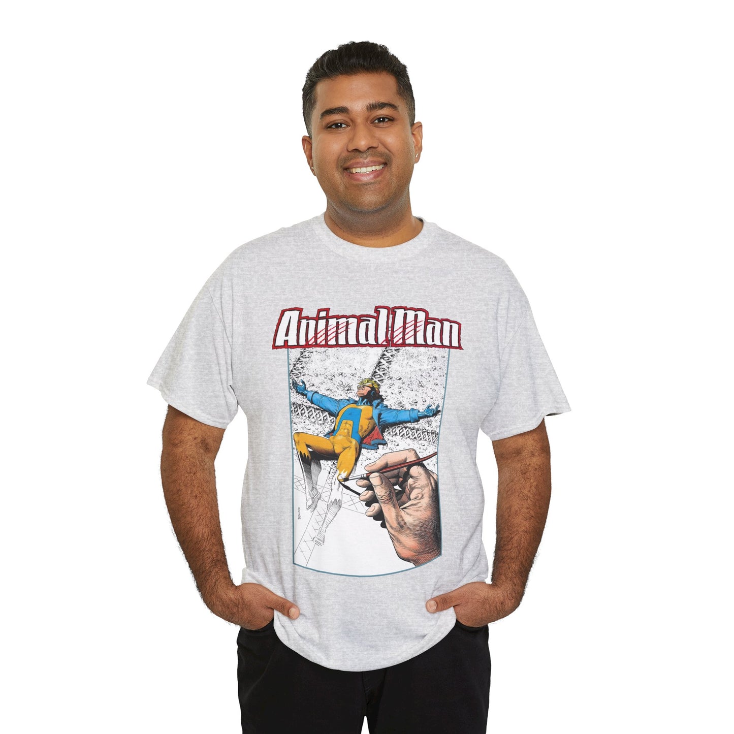 Animal Man T-Shirt - Brian Bolland Art - Buddy Baker - DC Comics, Vertigo Comics 1980s Series - Grant Morrison Stories