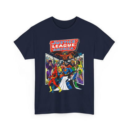 Justice League of America T-Shirt - George Perez Art - Vs Tarot Gang - DC Comics