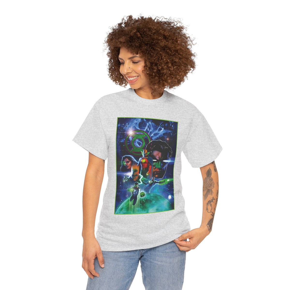 Green Lantern T-Shirt - Liam Sharp Art - Alan Scott, Hal Jordan, Kyle Rayner - DC Comics