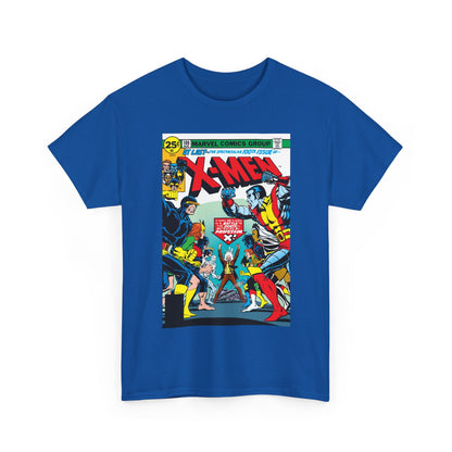 X-Men #100 T-Shirt - Dave Cockrum Art - Cyclops, Colossus, Wolverine, Storm, Jean Grey, Iceman - Marvel Comics