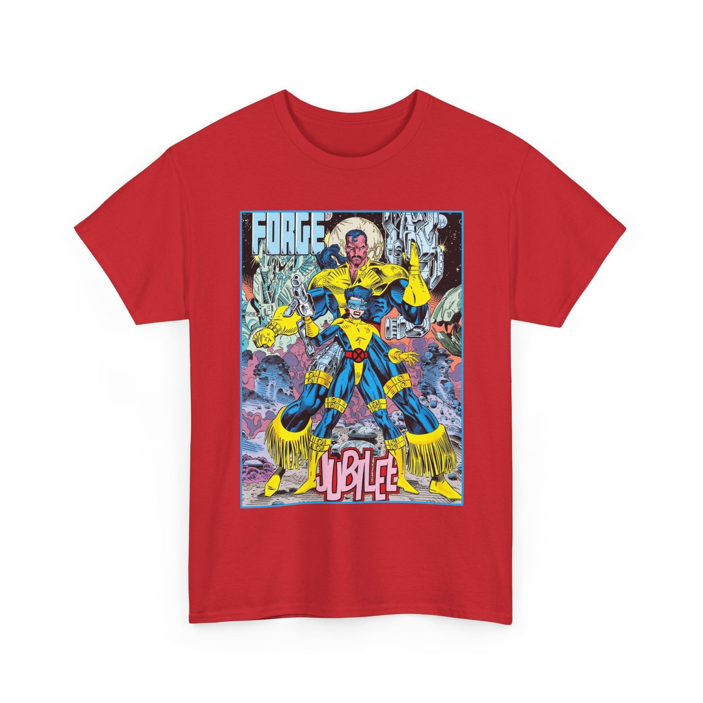 Forge & Jubille T-Shirt - Liam Sharp Art - X-Men Mutants - Marvel Comics