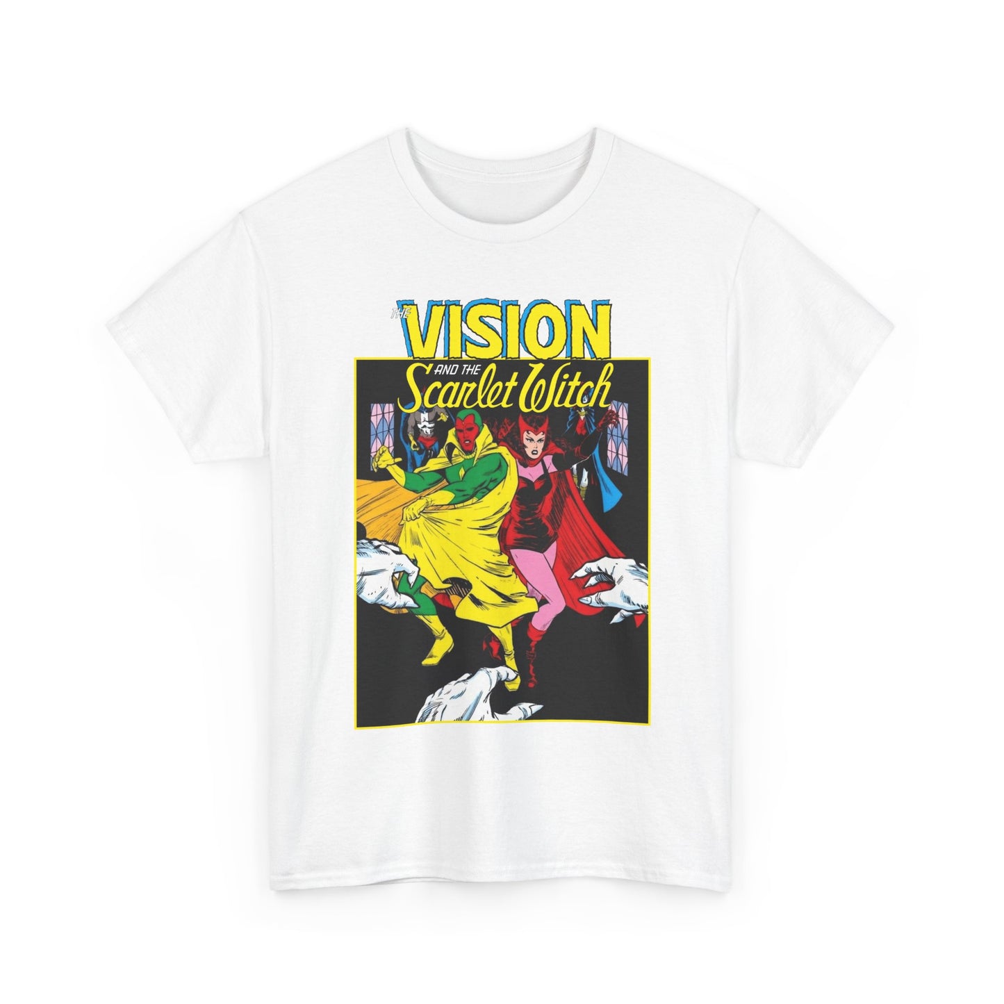 Vision & Scarlet Witch T-Shirt - Avengers Members - 1985 Cover Art - Marvel Comics