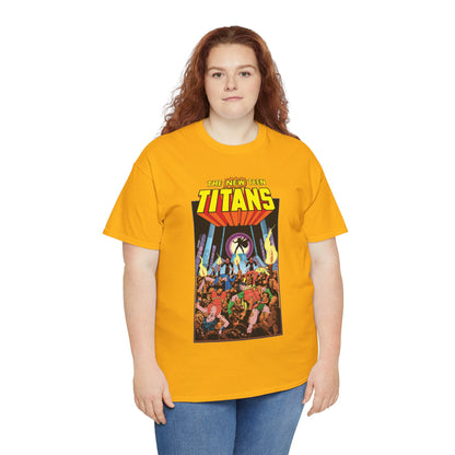 New Teen Titans T-Shirt - George Perez Art - #22 Cover - Wonder Girl, Robin, Raven, Kid Flash - Brother Blood Story - DC Comics