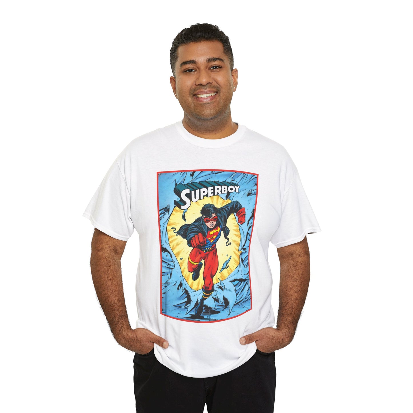 Superboy T-Shirt - Tom Grummett Art - Reign of the Supermen Storyline from the 1990s - Kon-El, Connor Kent - Superman Family - DC Comics