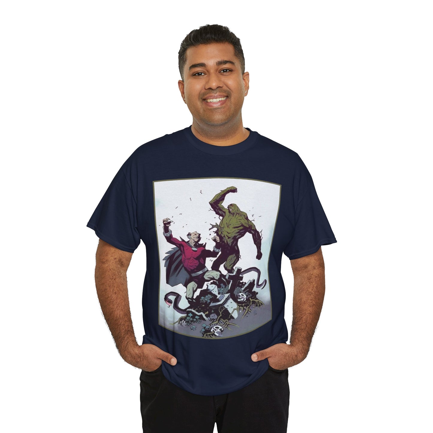 Swamp Thing & Etrigan the Demon T-Shirt - Mike Mignola Art - DC Comics