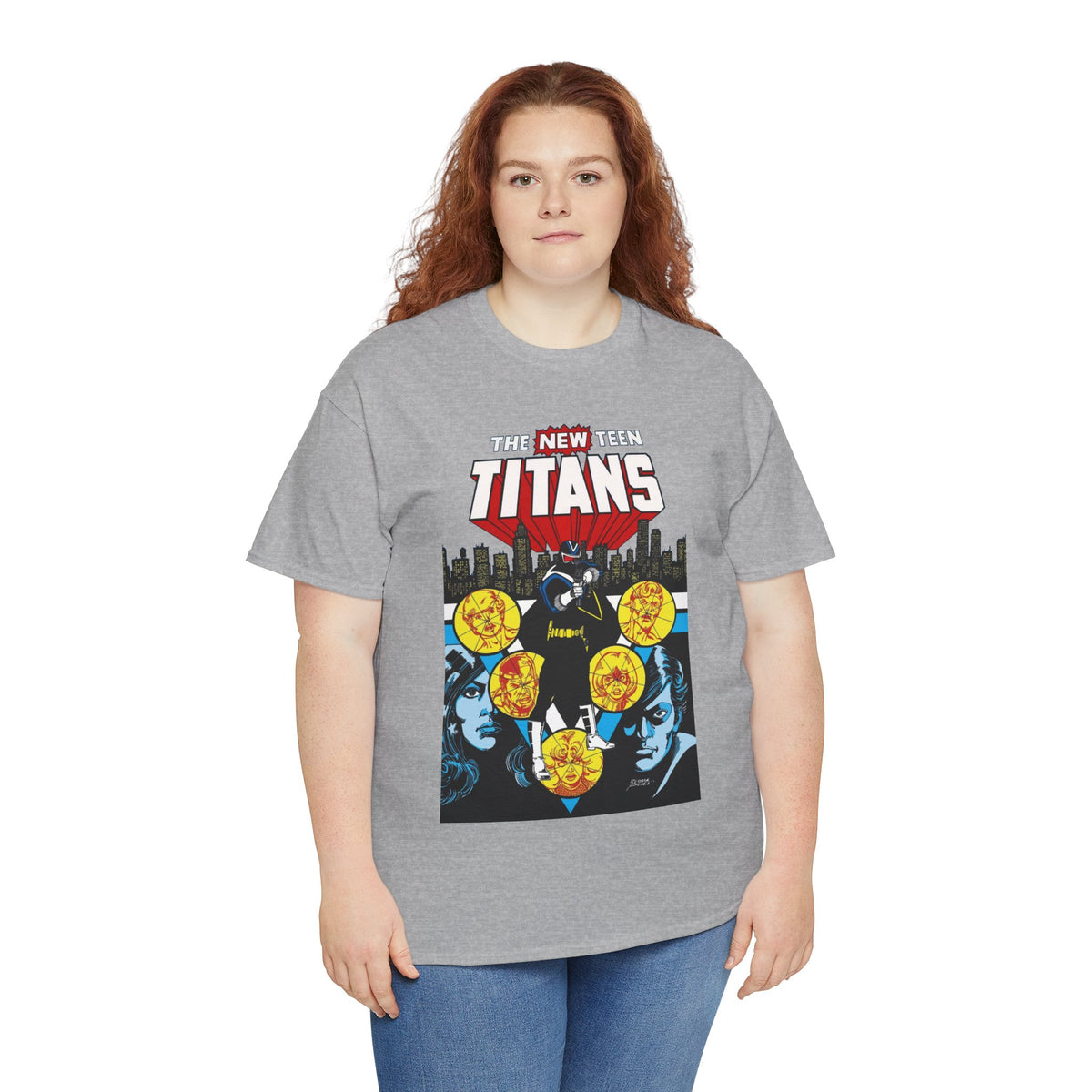 New Teen Titans T-Shirt - George Perez Art - Vigilante, Robin, Wonder Girl - Annual #2 Cover Art - DC Comics