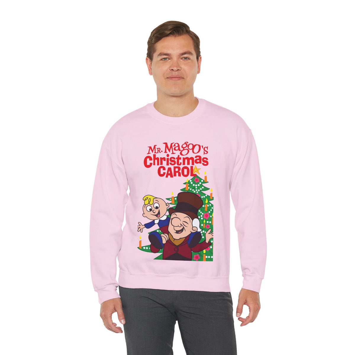 Mr. Magoo's A Christmas Carol Heavy Blend Crewneck Sweatshirt - Festive Holiday Cartoon Special