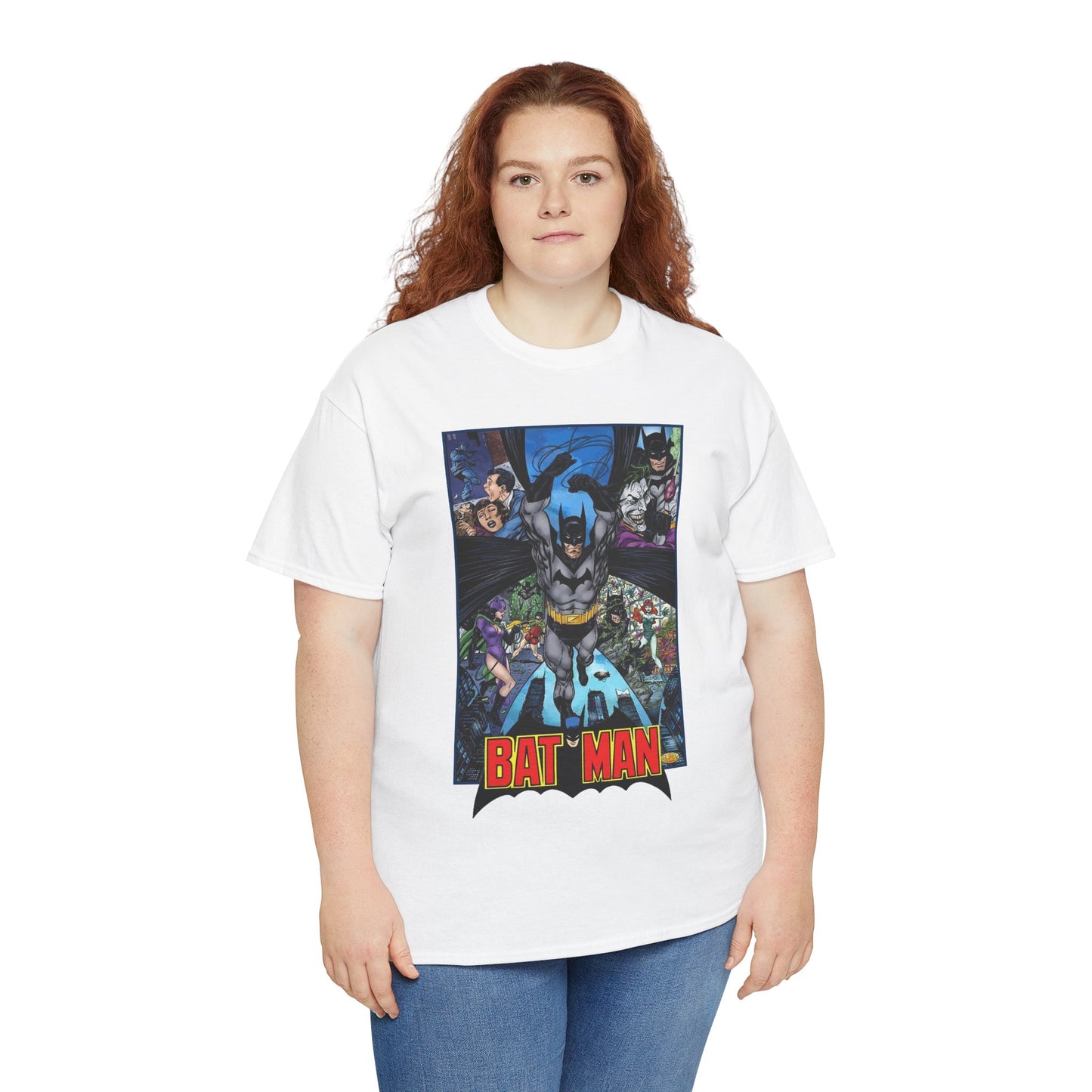 Batman T-Shirt - John Byrne Art - Joker, Catwoman, Poison Ivy - Caped Crusader - DC Comics