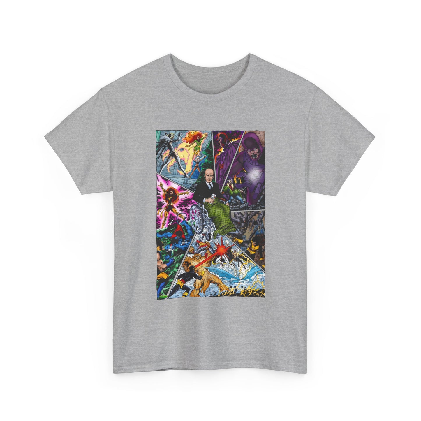 Professor X T-Shirt - John Byrne Art - Charles Xavier, X-Men Founder - Dark Phoenix, Cyclops, Sentinels - Marvel Comics