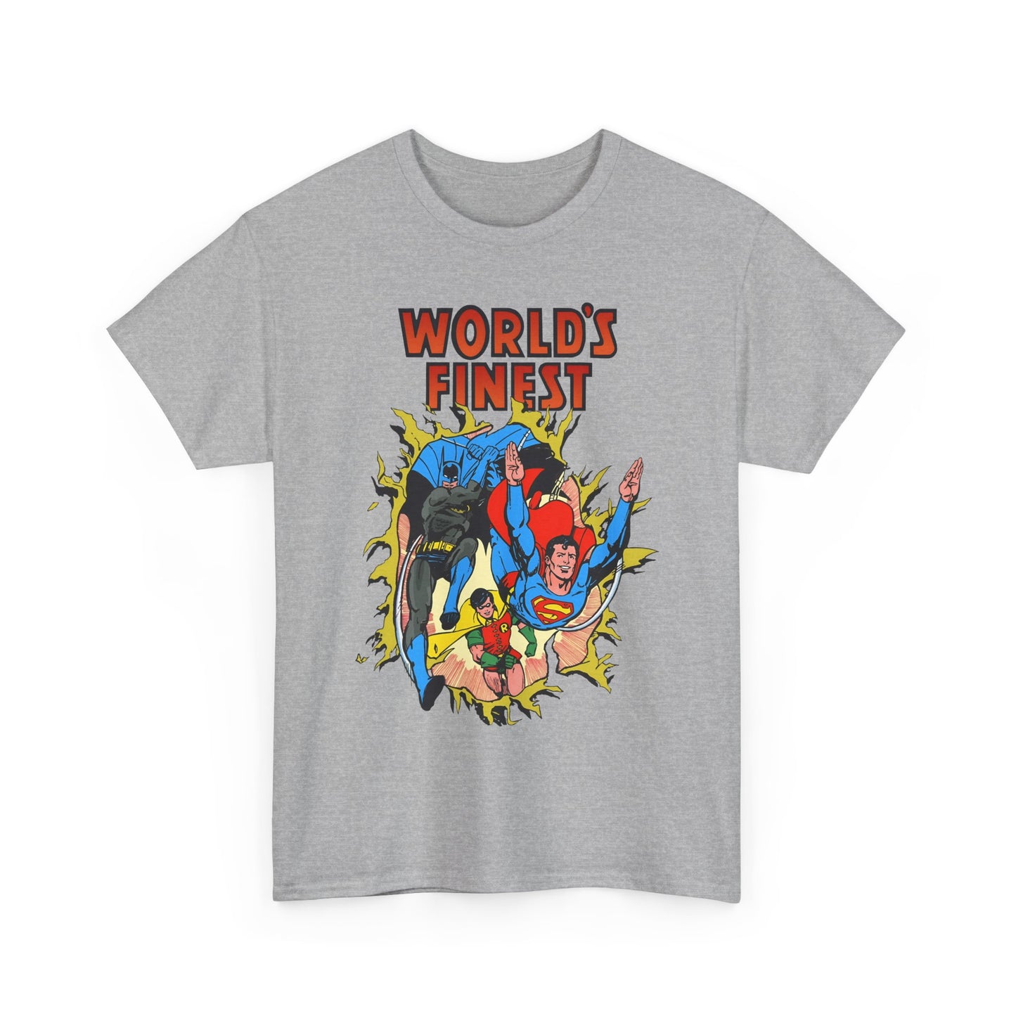 World's Finest T-Shirt - George Perez Art - Superman, Batman, Robin - DC Comics