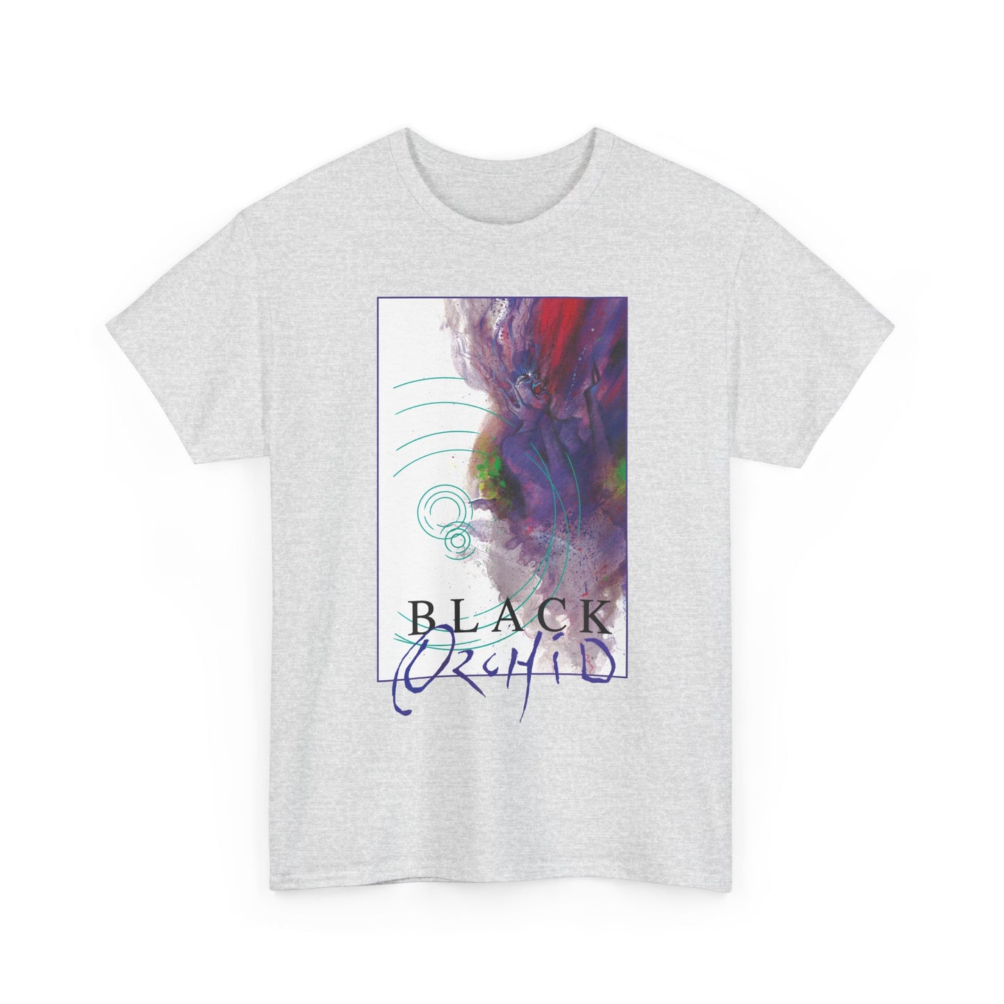 Black Orchid T-Shirt - Dave McKean Art - Neil Gaiman 1980s Story - DC/Vertigo Comics
