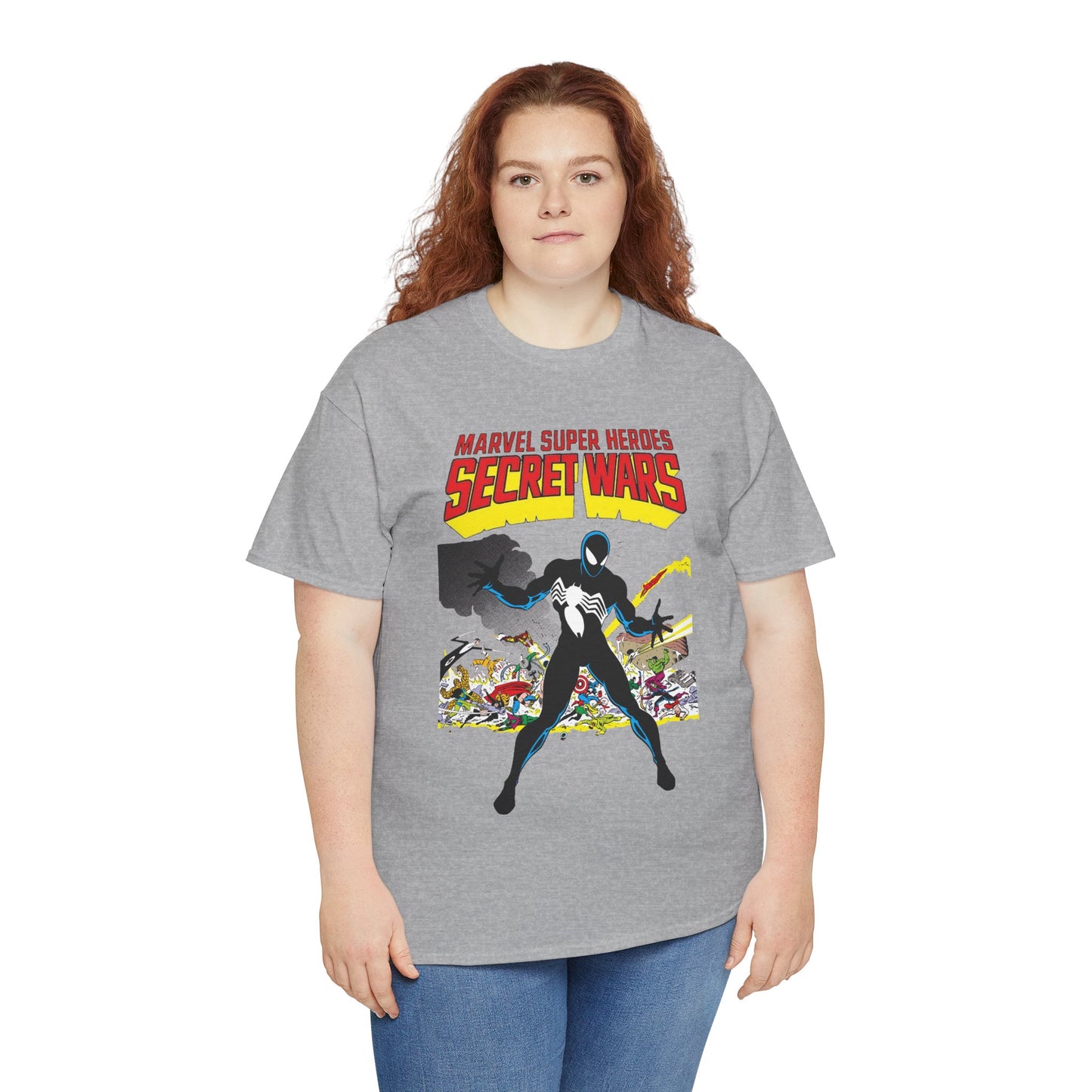 Secret Wars T-Shirt - Classic Marvel Comics Series - Alien Symbiote Spider-Man, 1st Appearance - Future Venom Story