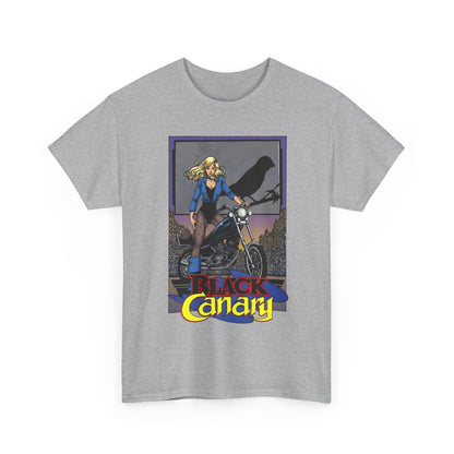 Black Canary T-Shirt - George Perez Art - 1980s Justice League Postcard Art - JLA - DC Comics