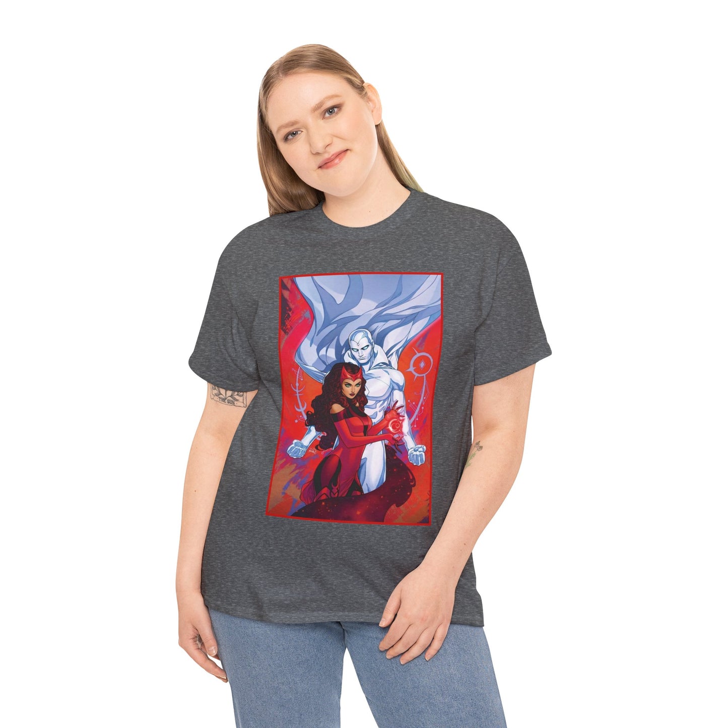 Scarlet Witch & Vision T-Shirt - Russell Dauterman Art - Avengers Members - Marvel Comics