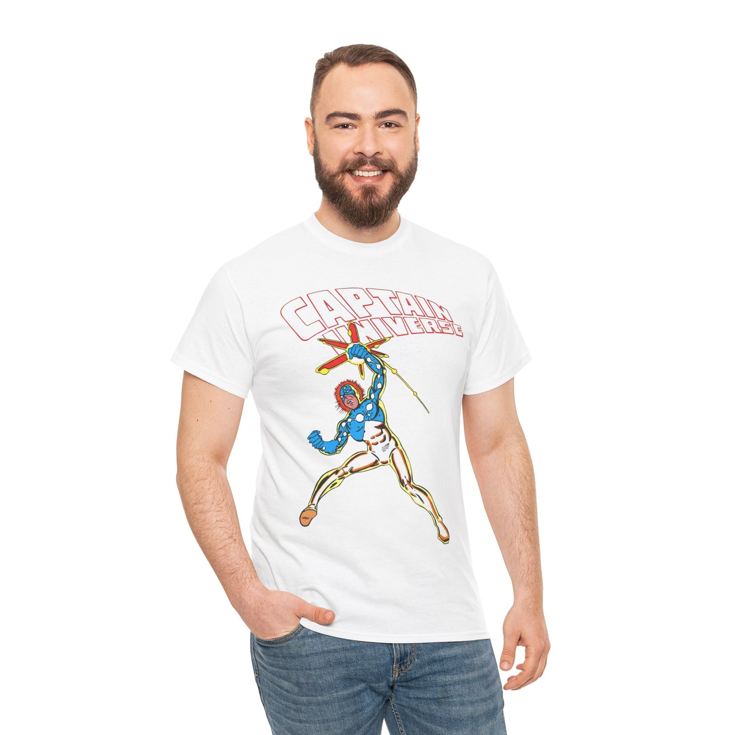 Captain Universe T-Shirt - Steve Ditko Art - Micronauts Character - Marvel Comics
