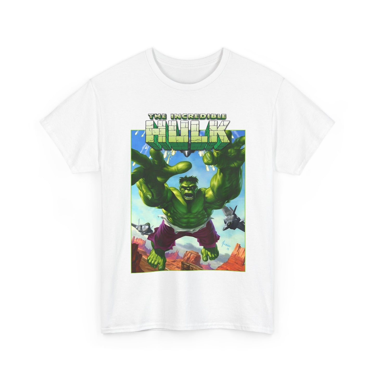 Incredible Hulk T-Shirt - Joe Jusko Art - Bruce Banner - Marvel Comics
