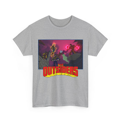 Outsiders T-Shirt - Batman: Brave & Bold Series - Halo, Geo-Force, Black Lightning, Katana, Metamorpho - DC Comics