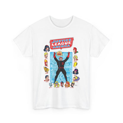 Justice League of America T-Shirt - George Perez Art - Justice Society, All-Star Squadron Team-Up DC Comics