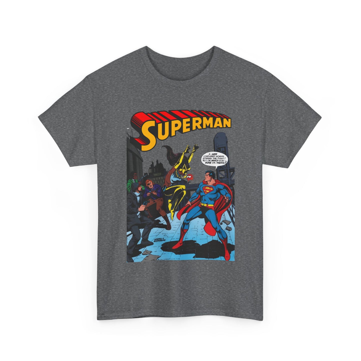 Superman T-Shirt - Ross Andru Art - First Appearance of Vixen in Action Comics #521 - DC Comics