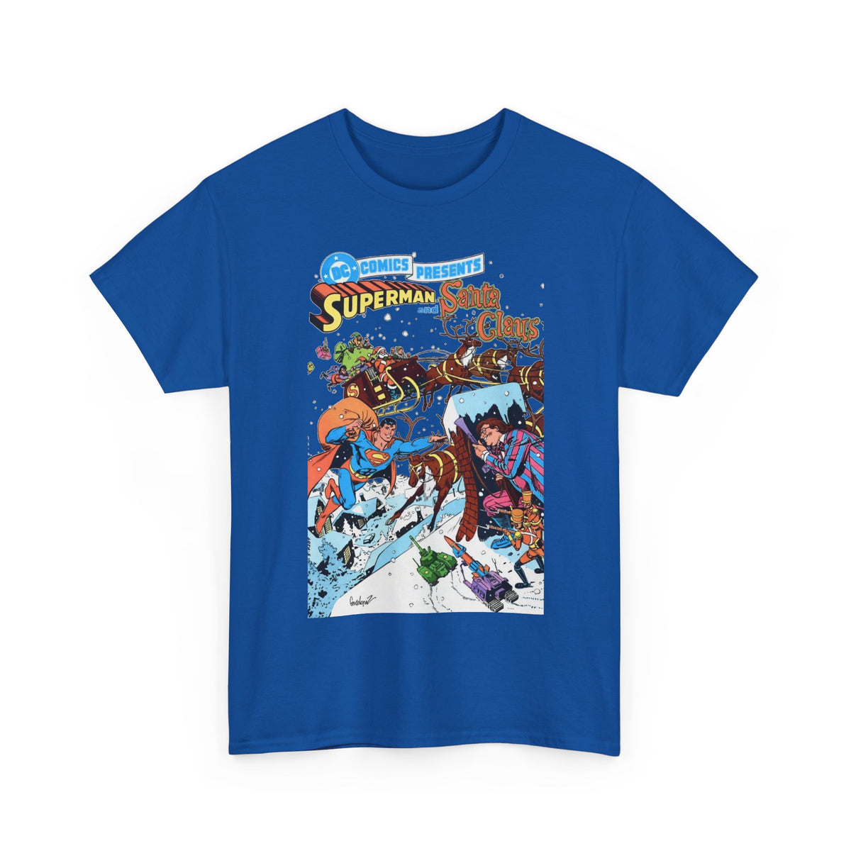 Superman & Santa Claus T-Shirt - José Luis García-López Art - DC Comics Presents #67 - Vs. Toyman