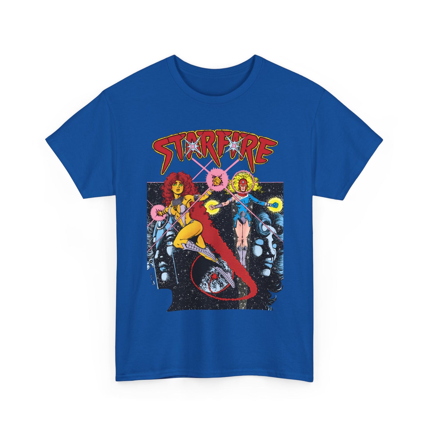 Starfire & Harbinger T-Shirt - George Perez Art - Teen Titans Spotlight #19 Cover - DC Comics