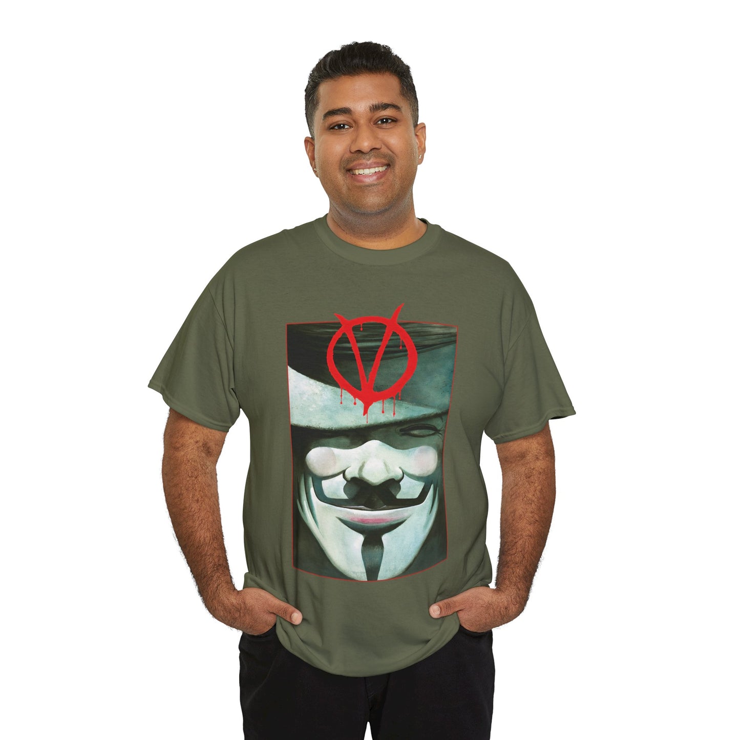 V For Vendetta T-Shirt - David Lloyd Art - Guy Fawkes Mask - DC Comics