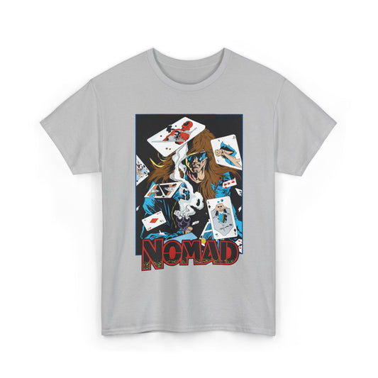 Nomad T-Shirt - S. Clarke Hawbaker, Mark McKenna Art - Jack Monroe - Playing Cards with Deadpool & Bushwacker - Marvel Comics