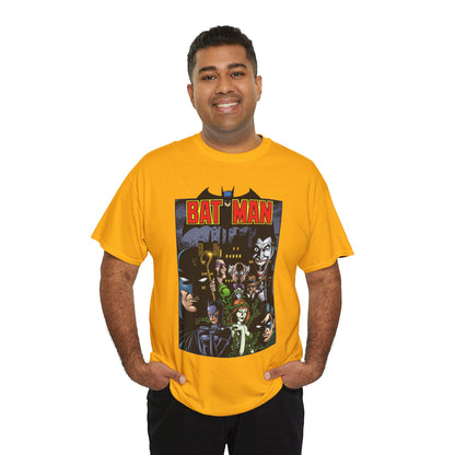 Batman T-Shirt - George Perez Art - Arkham Asylum - Joker, Catwoman, Poison Ivy, Riddler, Nightwing - DC Comics
