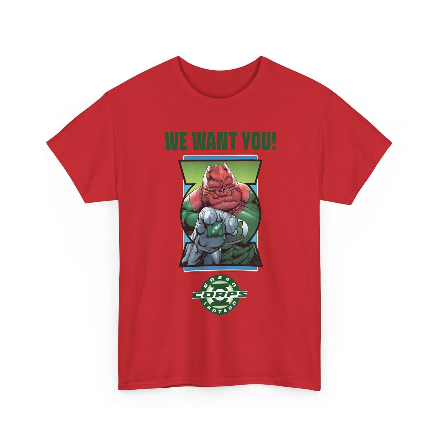 Kilowog T-Shirt - Green Lantern Corps Recruitment Poster - "We Want You!" - DC Comics