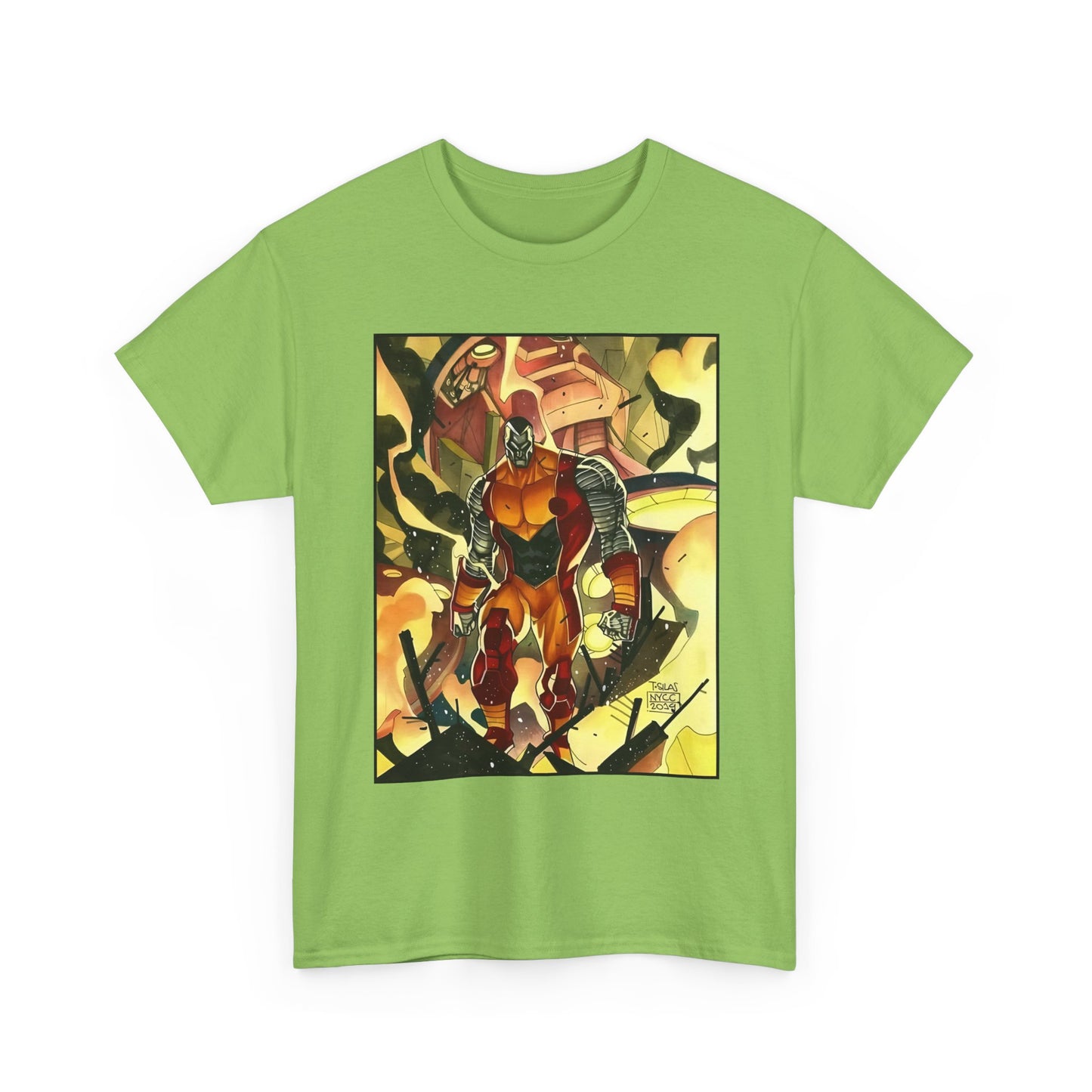 Colossus T-Shirt - Fighting a Sentinel - Marvel Comics