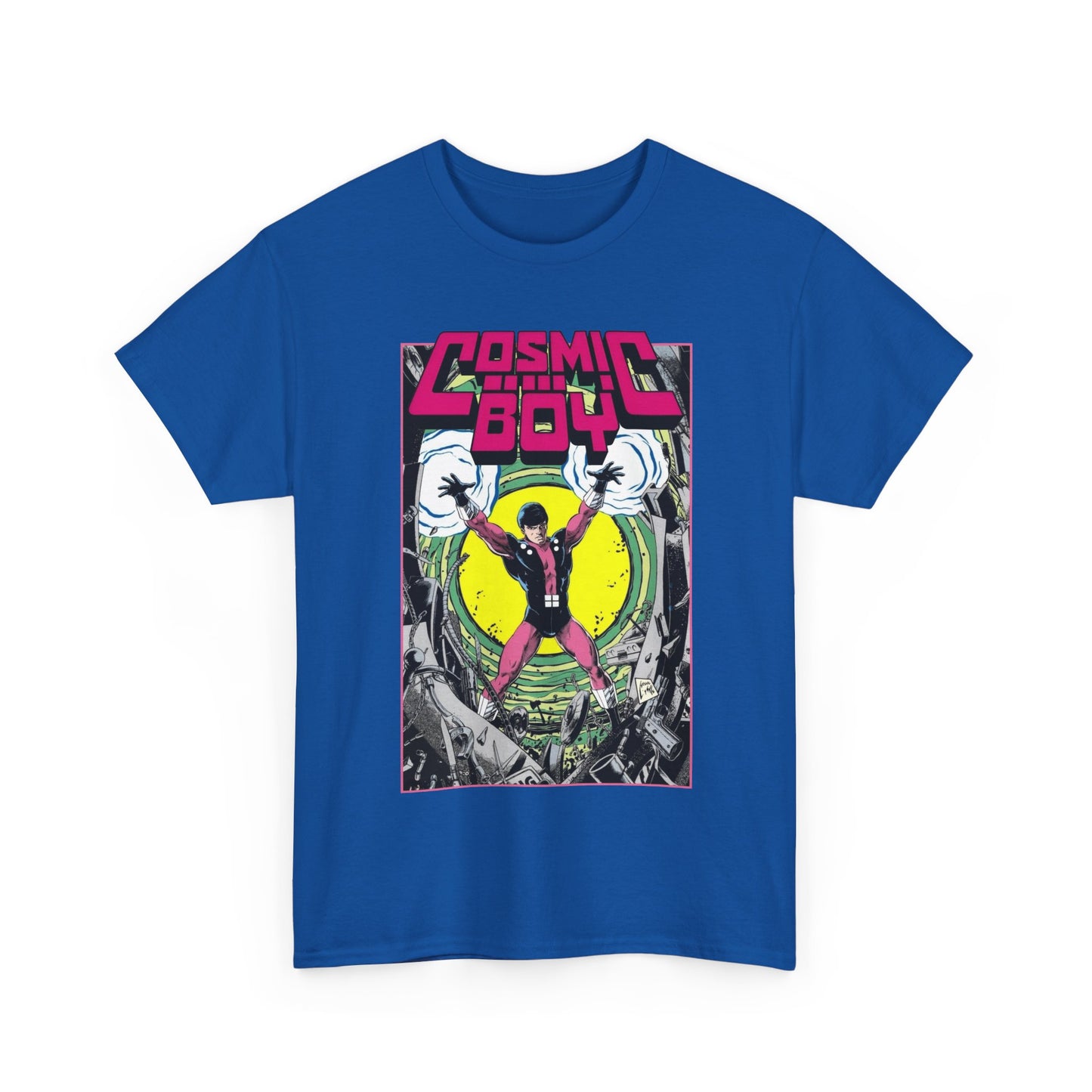 Cosmic Boy T-Shirt - Steve Lightle Art - Legion of Super-Heroes Founding Member - DC Comics