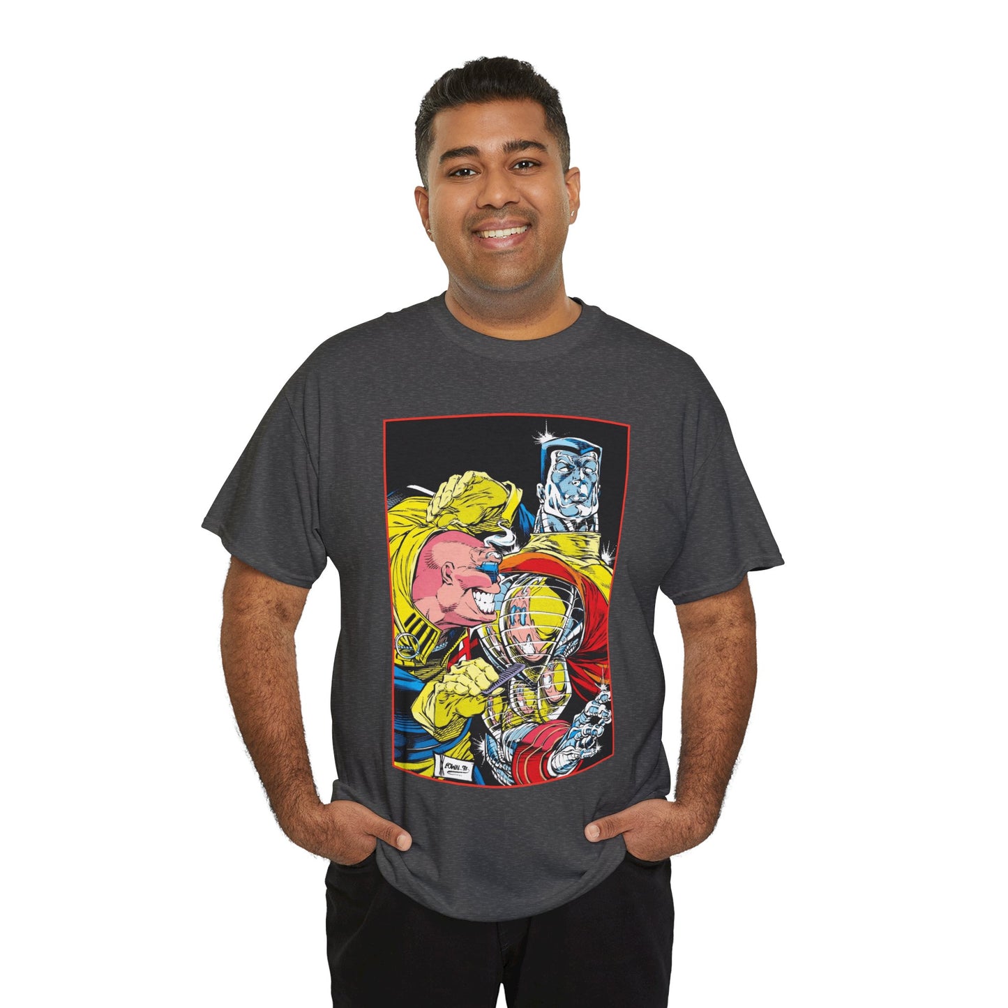 Strong Guy & Colossus T-Shirt - Dale Keown Art - Uncanny X-Men Annual Poster - Marvel Comics