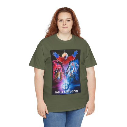 New Universe T-Shirt - Bill Sienkiewicz Art - Star Brand, Night Mask, Justice, DP7, Psi-Force, Kickers Inc - Marvel Comics