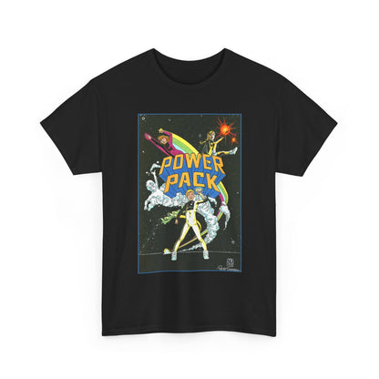 Power Pack T-Shirt - June Brigman, Roy Richardson, Bob Share Art - Ad Recreation - Marvel Comics