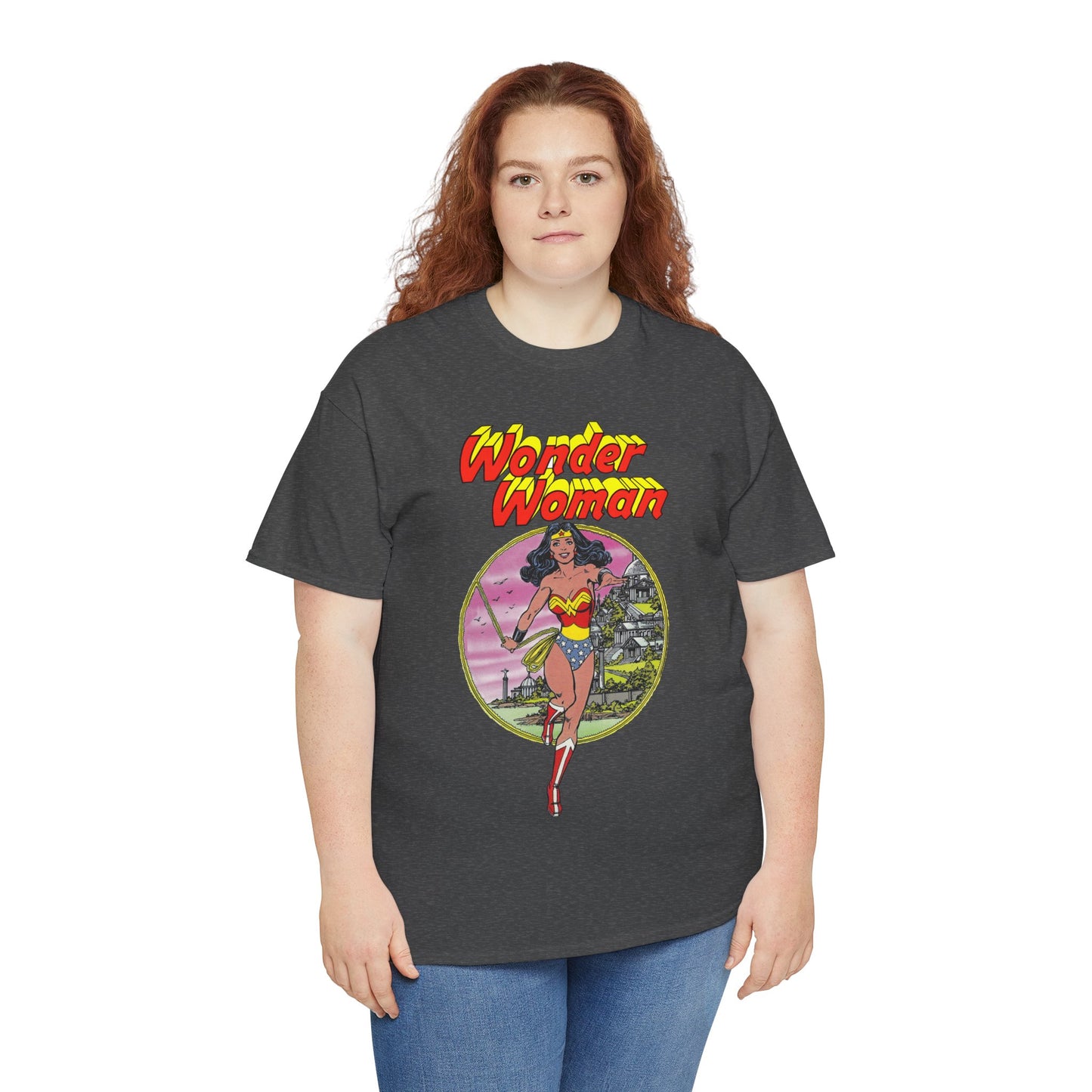 Wonder Woman T-Shirt - George Perez Art - Justice League 1980s Postcard Set - JLA Member - Diana from Themyscira - DC Comics