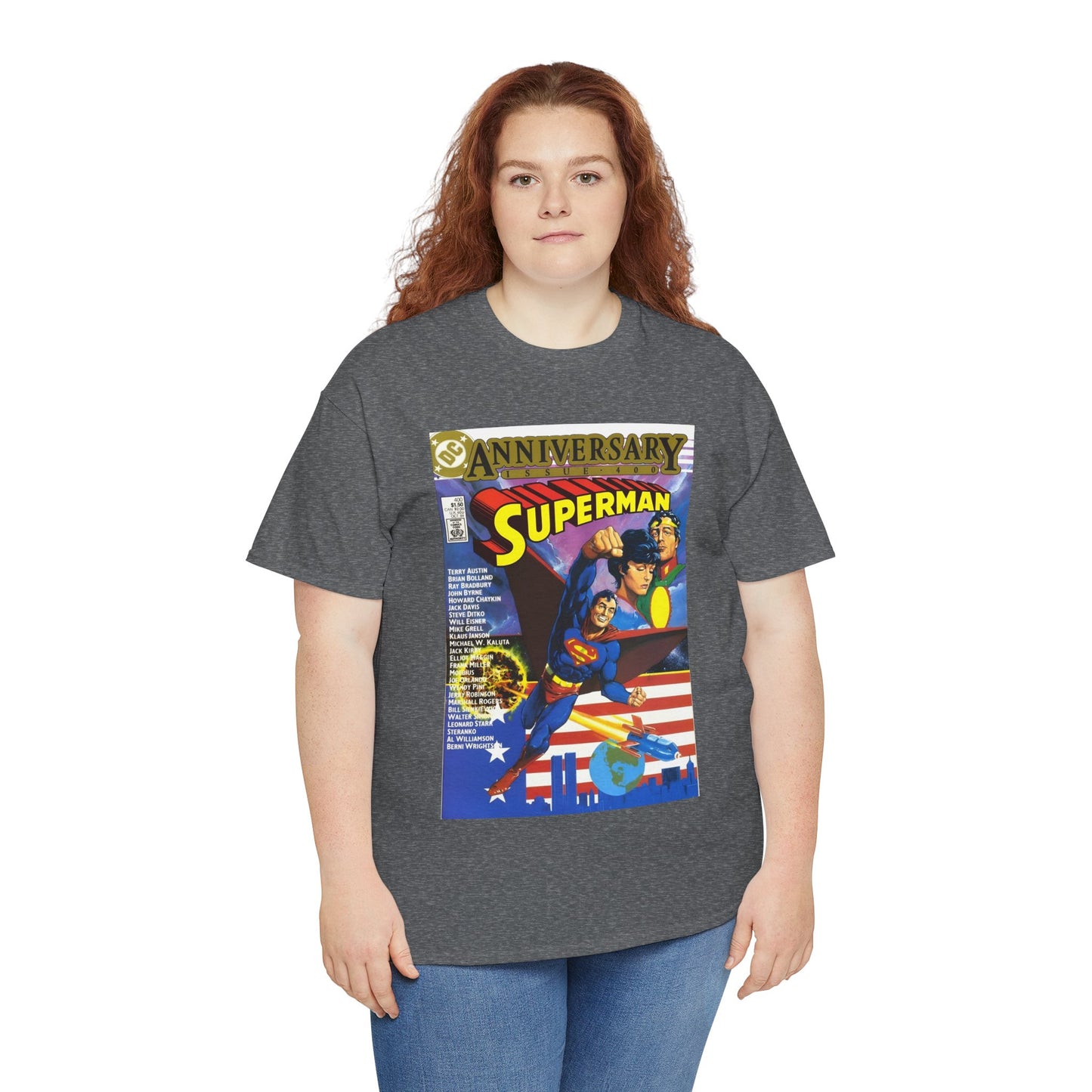 Superman #400 T-Shirt - Howard Chaykin & Frank Miller Art - Jor-El, Lara, Krypton - DC Comics