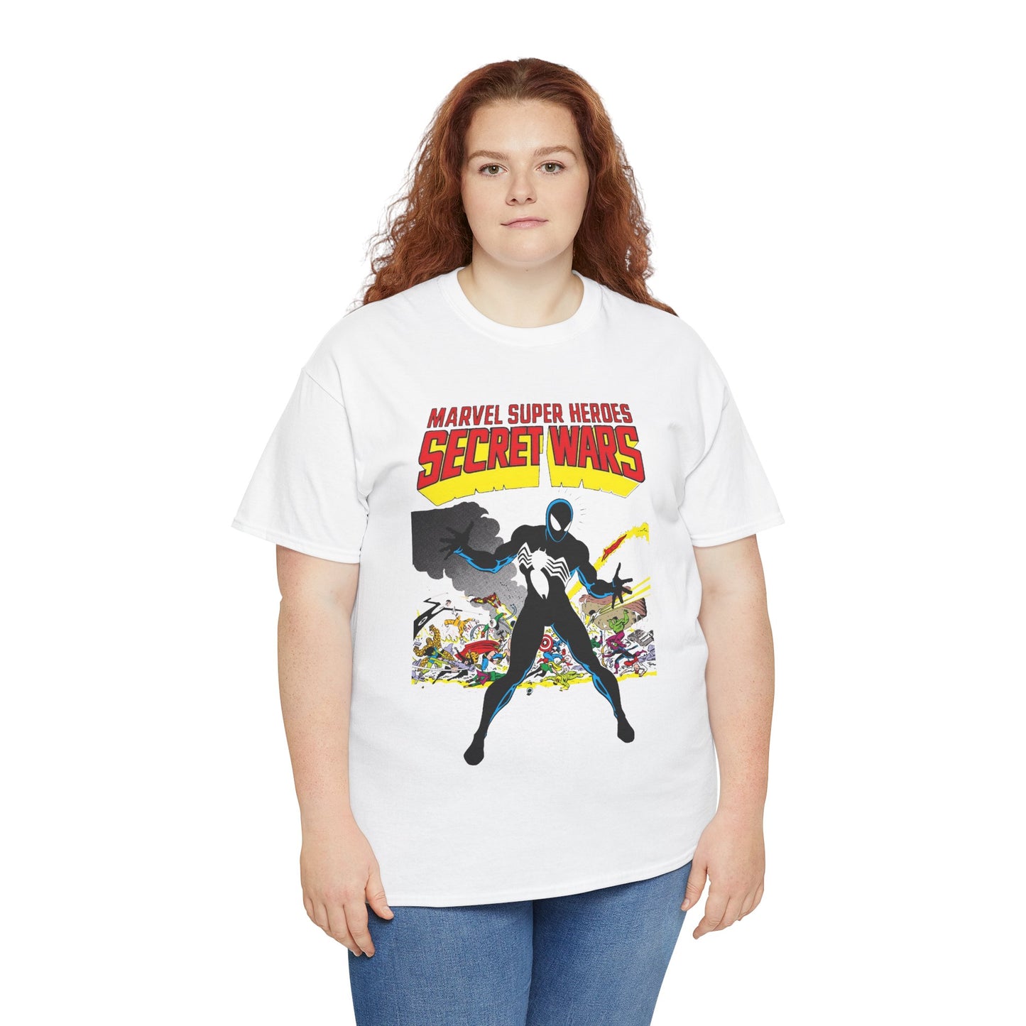 Secret Wars T-Shirt - Classic Marvel Comics Series - Alien Symbiote Spider-Man, 1st Appearance - Future Venom Story