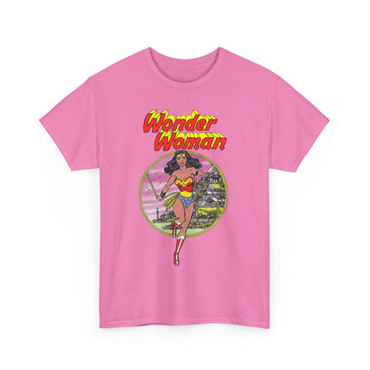 Wonder Woman T-Shirt - George Perez Art - Justice League 1980s Postcard Set - JLA Member - Diana from Themyscira - DC Comics