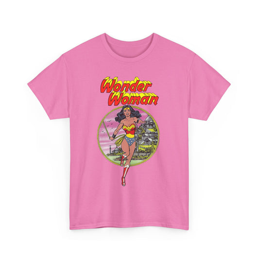 Wonder Woman T-Shirt - George Perez Art - Justice League 1980s Postcard Set - JLA Member - Diana from Themyscira - DC Comics