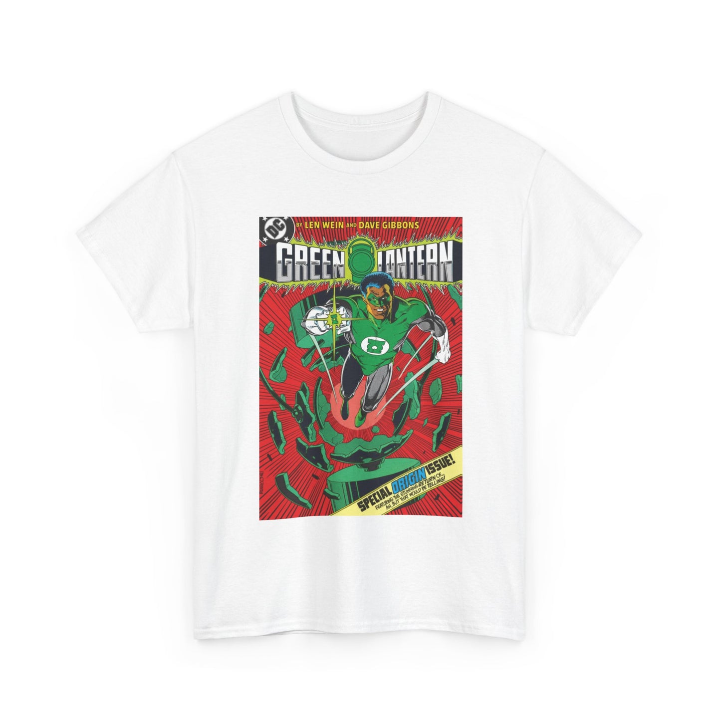 Green Lantern #185 T-Shirt - Dave Gibbons Art - John Stewart Origin Issue - DC Comics