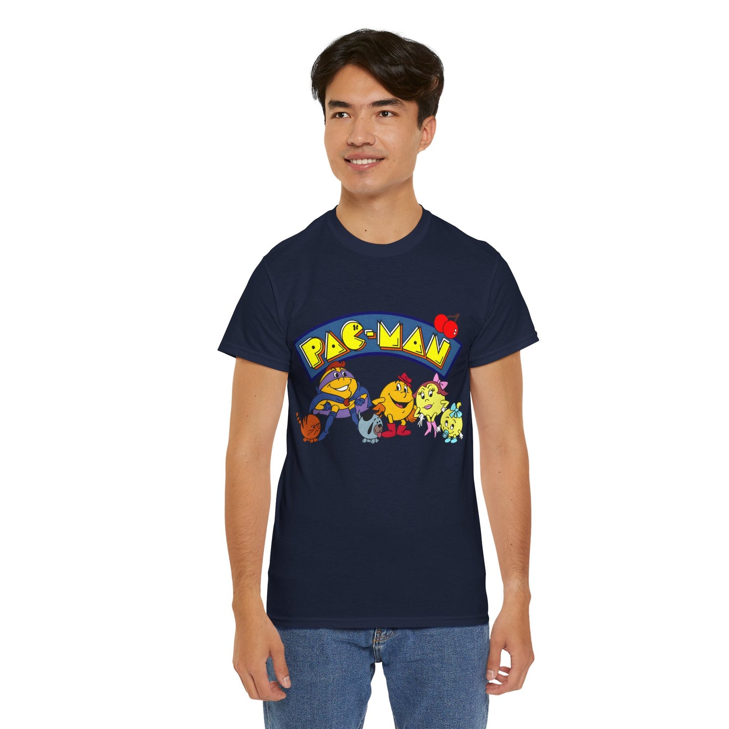 Pac-Man T-Shirt - Ms Pac-Man, Baby Pac - Hanna-Barbera Saturday Morning Cartoon - Popular 1980s TV Animation