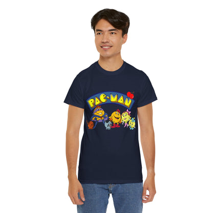 Pac-Man T-Shirt - Ms Pac-Man, Baby Pac - Hanna-Barbera Saturday Morning Cartoon - Popular 1980s TV Animation