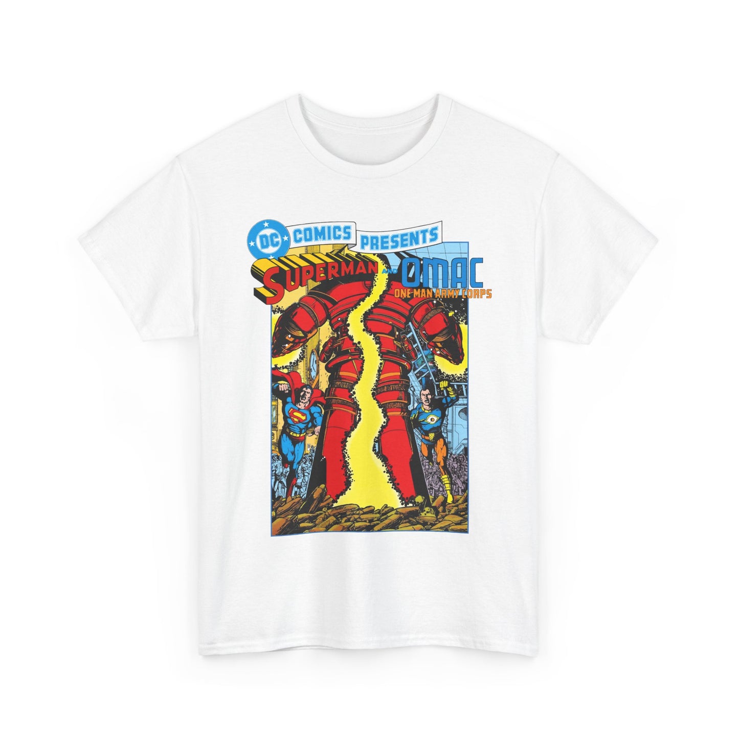 DC Comics Presents #61 T-Shirt - George Perez Art - Superman & OMAC Team-Up - DC Comics
