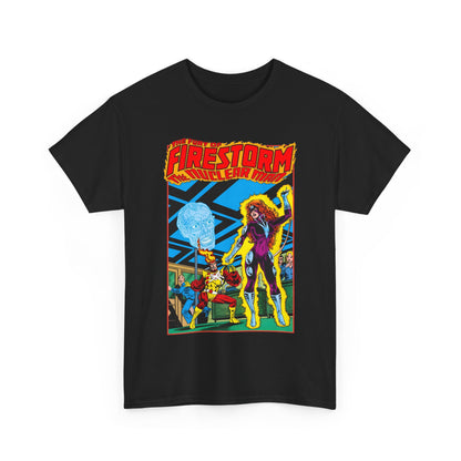 Fury of Firestorm T-Shirt - Pat Broderick Art - Vs Plastique - #7 Cover Art - DC Comics