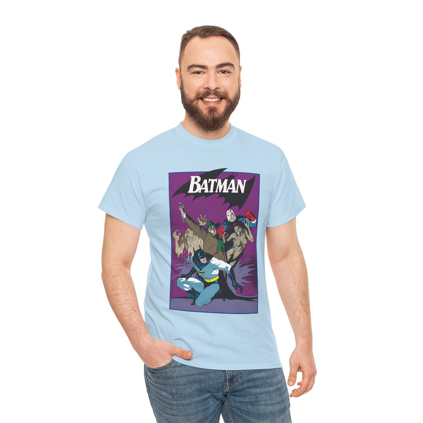 Batman & Clayface T-Shirt - Kevin Nowlan Art - Gotham, Bruce Wayne - DC Comics
